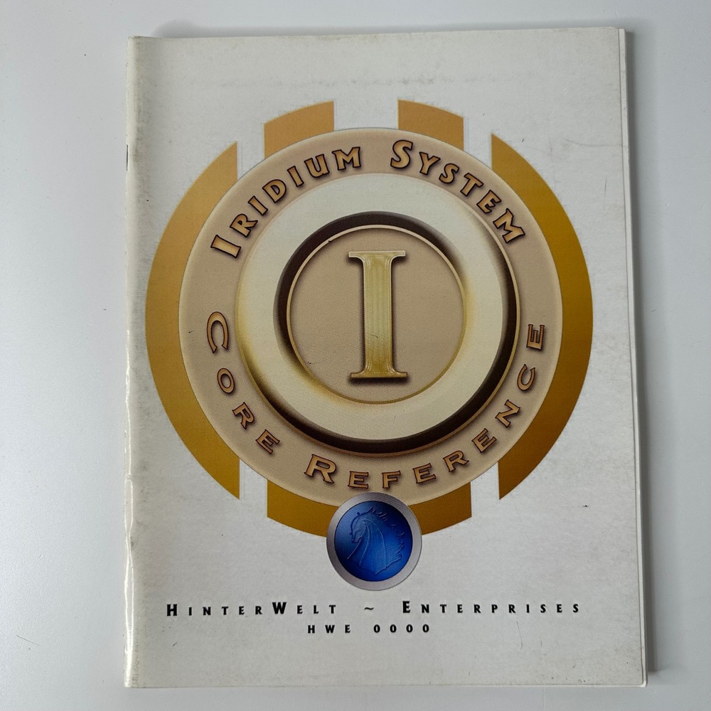 Iridium System Core Reference Guide HinterWelt Enterprises RPG Rulebook HWE 0000